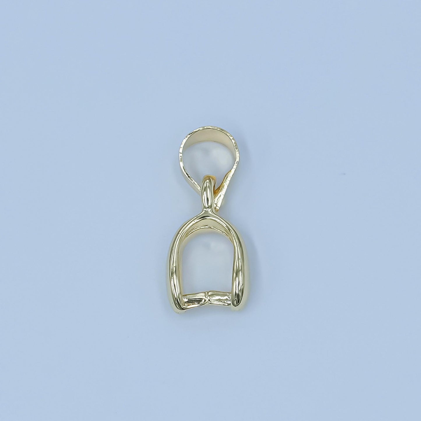 24k gold filled 11.2mm rounded snap bail minimalist jewelry findings supply | z-1124