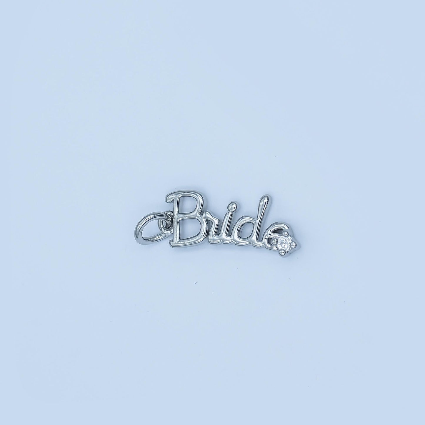 Dainty Gold Bride Charms, Word Cz Tag Charm, Wedding jewelry, Gift Bride to be Necklace Bracelet Earring Charm Supply Words Charm add on