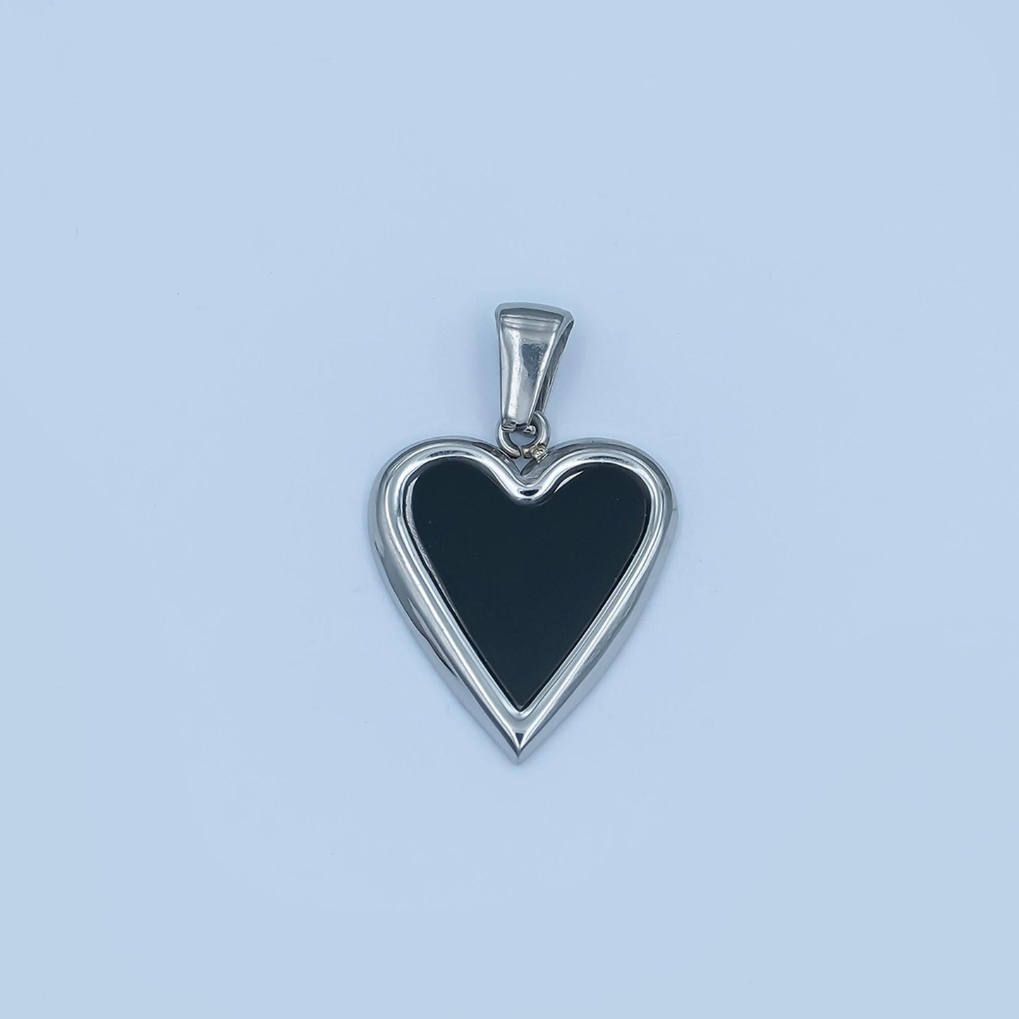 Gold stainless steel shell pearl heart charm gold heart pendant white black heart charm p832