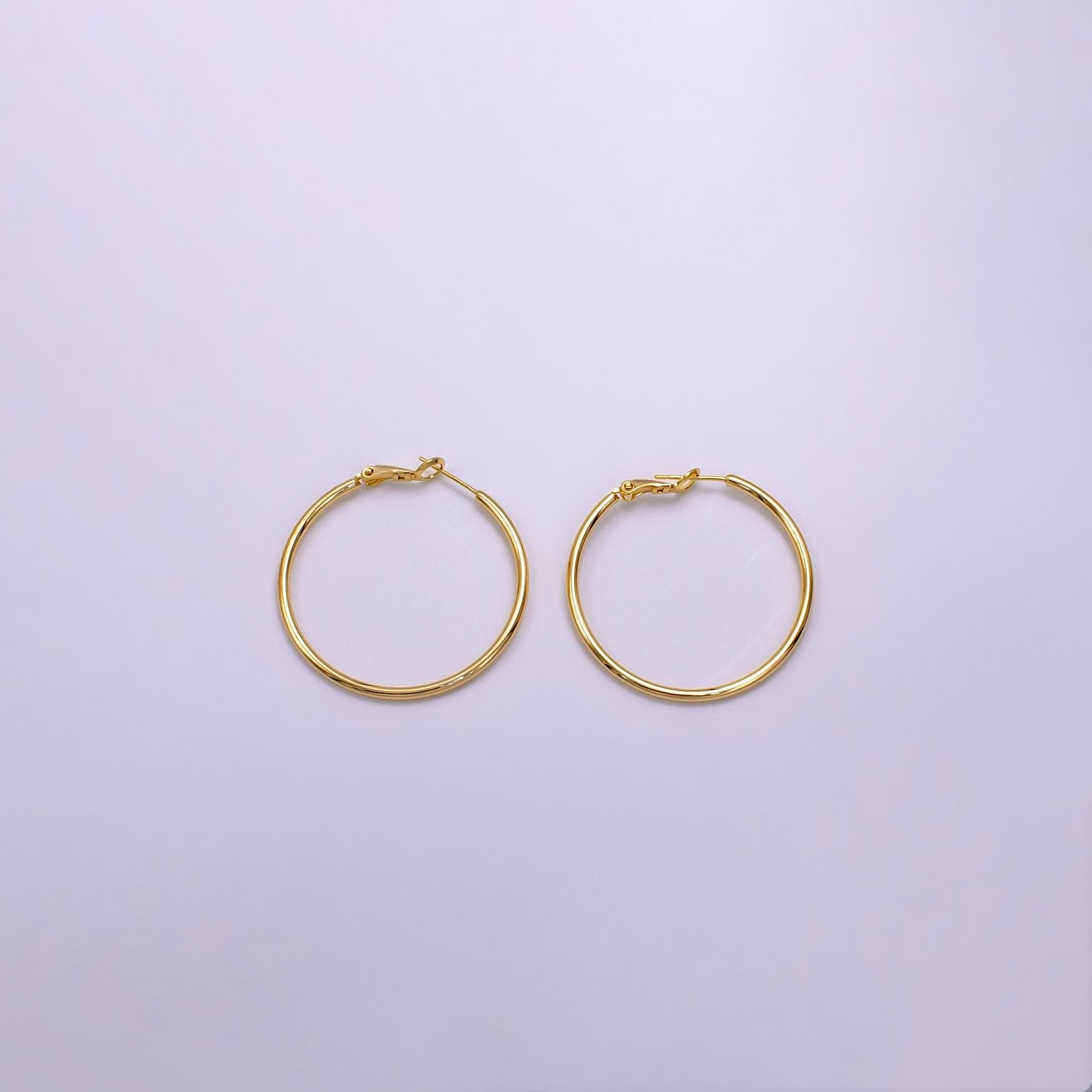 Dainty hoop earrings, Simple round earring Minimalist hoop earrings 14K Gold Filled Earring Supply AB1281