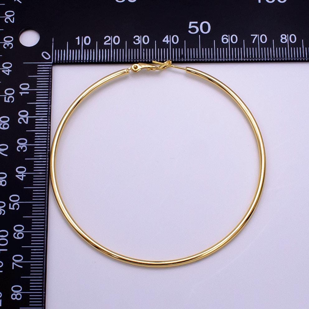 Dainty hoop earrings, Simple round earring Minimalist hoop earrings 14K Gold Filled Earring Supply AB1281