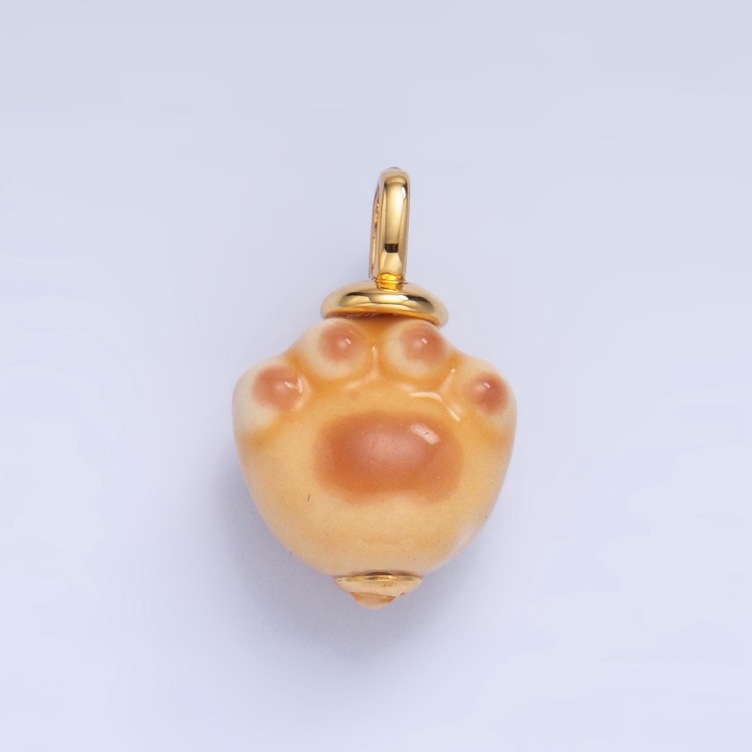 Dainty Dog Paw ceramic charm handmade Pets ceramic porcelain Animal charm for necklace bracelet jewelry making supply N-147