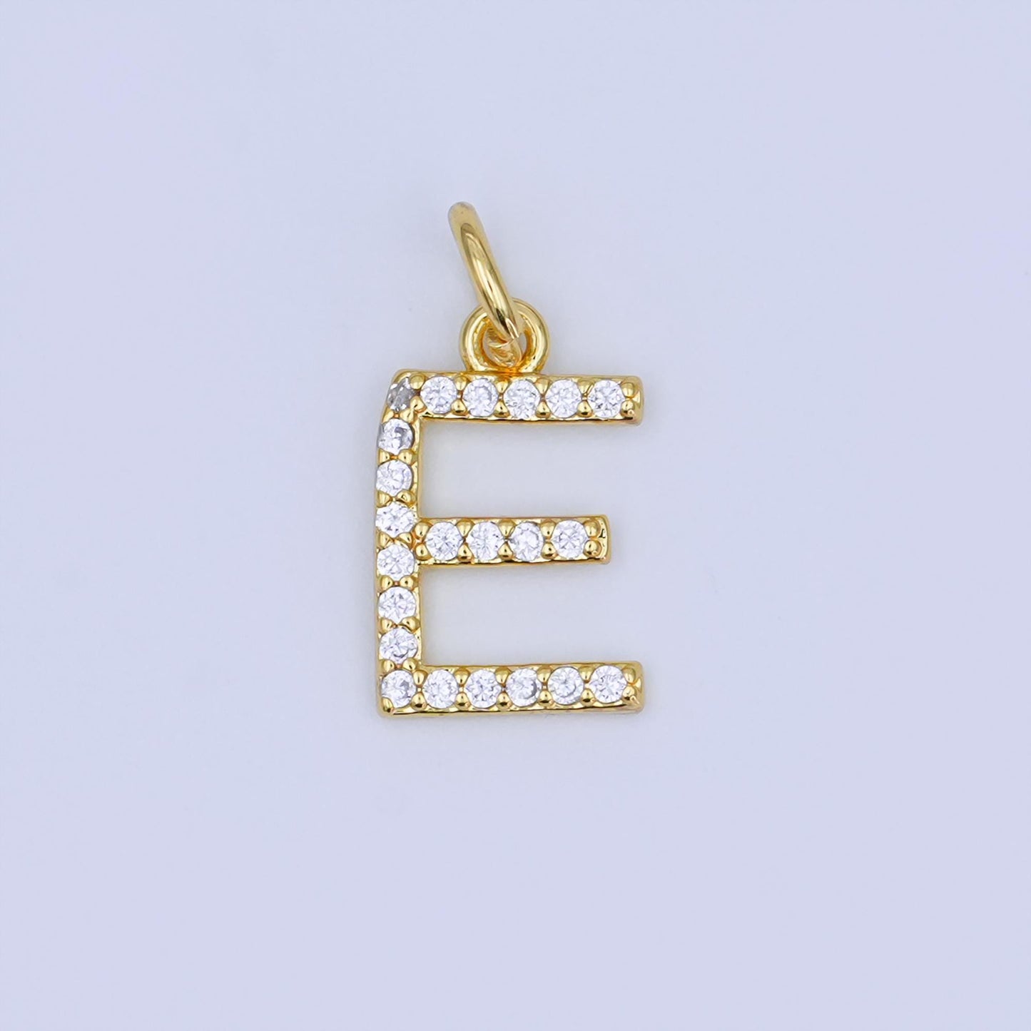 24k gold filled Love Charm Micro Pave CZ Word for bracelet necklace component add on charm | N-044
