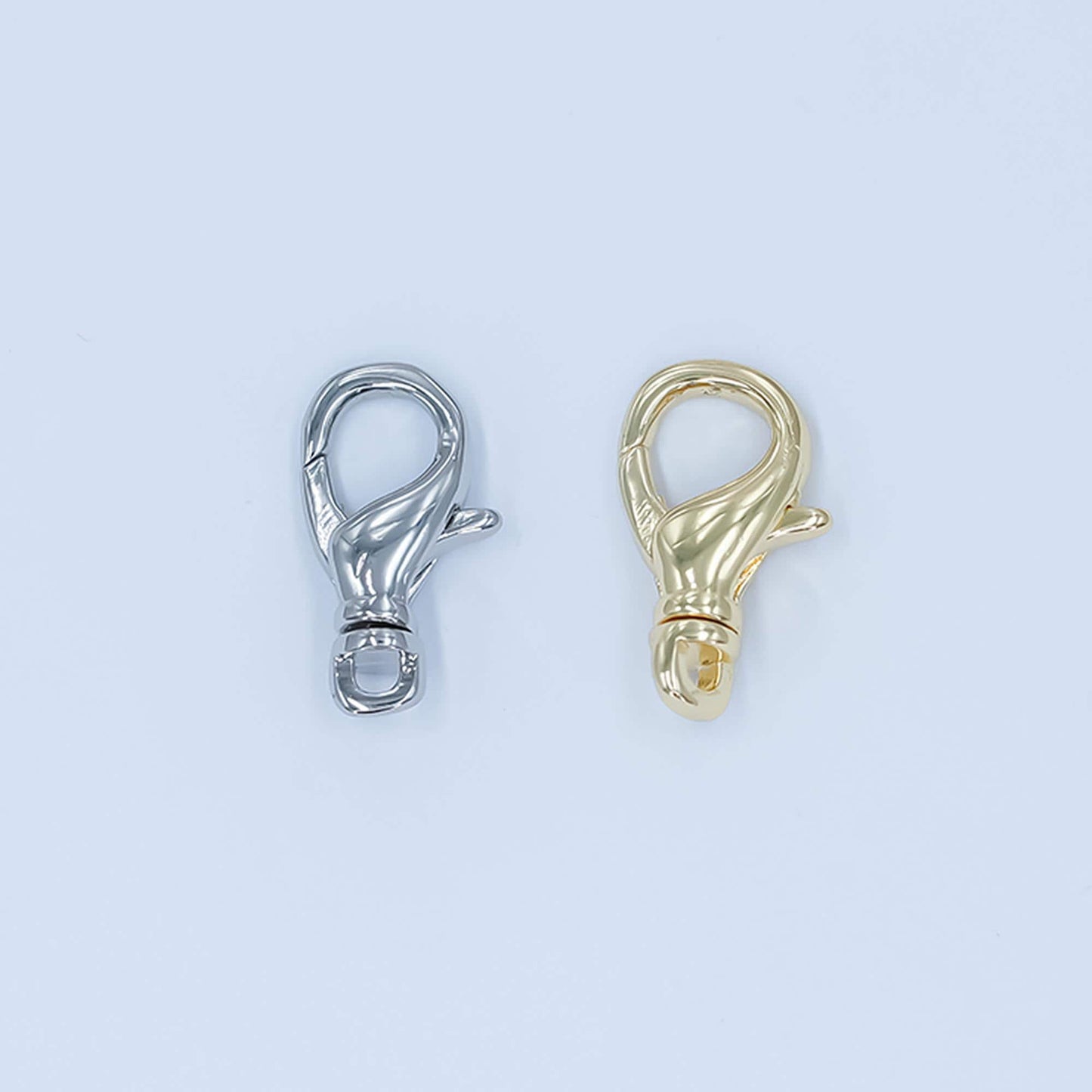Mini 24k gold filled Swivel lobster clasps for bracelet Anklet jewelry supply in gold silver Z-1137