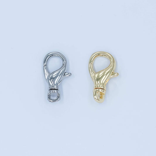 Mini 24k gold filled Swivel lobster clasps for bracelet Anklet jewelry supply in gold silver Z-1137