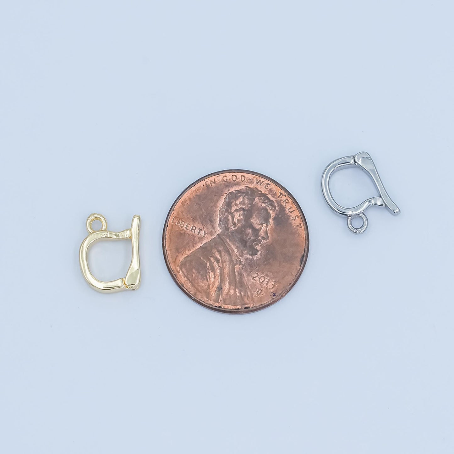 24k gold filled hinged pull clasp charm bail necklace enhancer bail enhancer snap bail clasp charm with open loop for charm bar supply Z1138