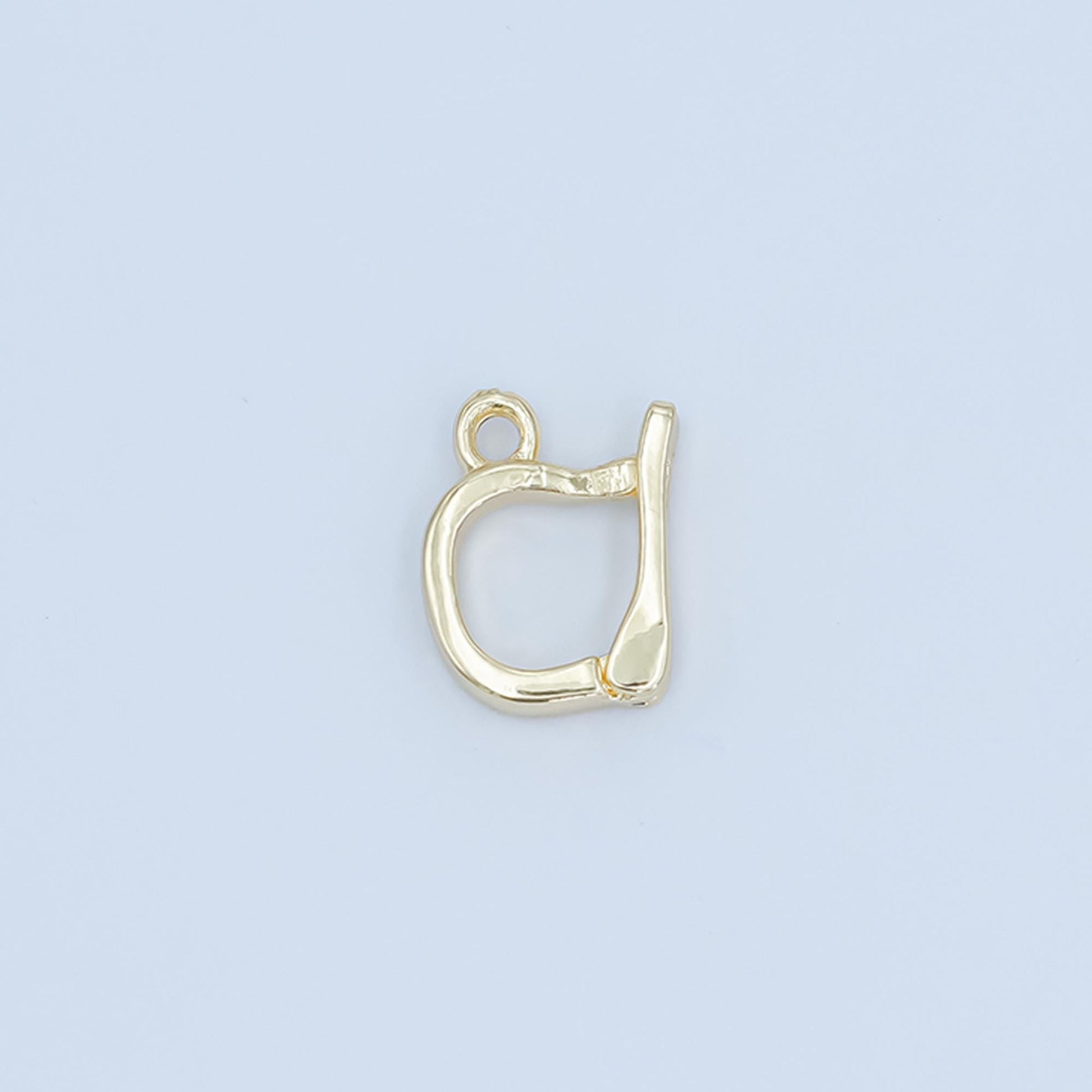 24k gold filled hinged pull clasp charm bail necklace enhancer bail enhancer snap bail clasp charm with open loop for charm bar supply Z1138