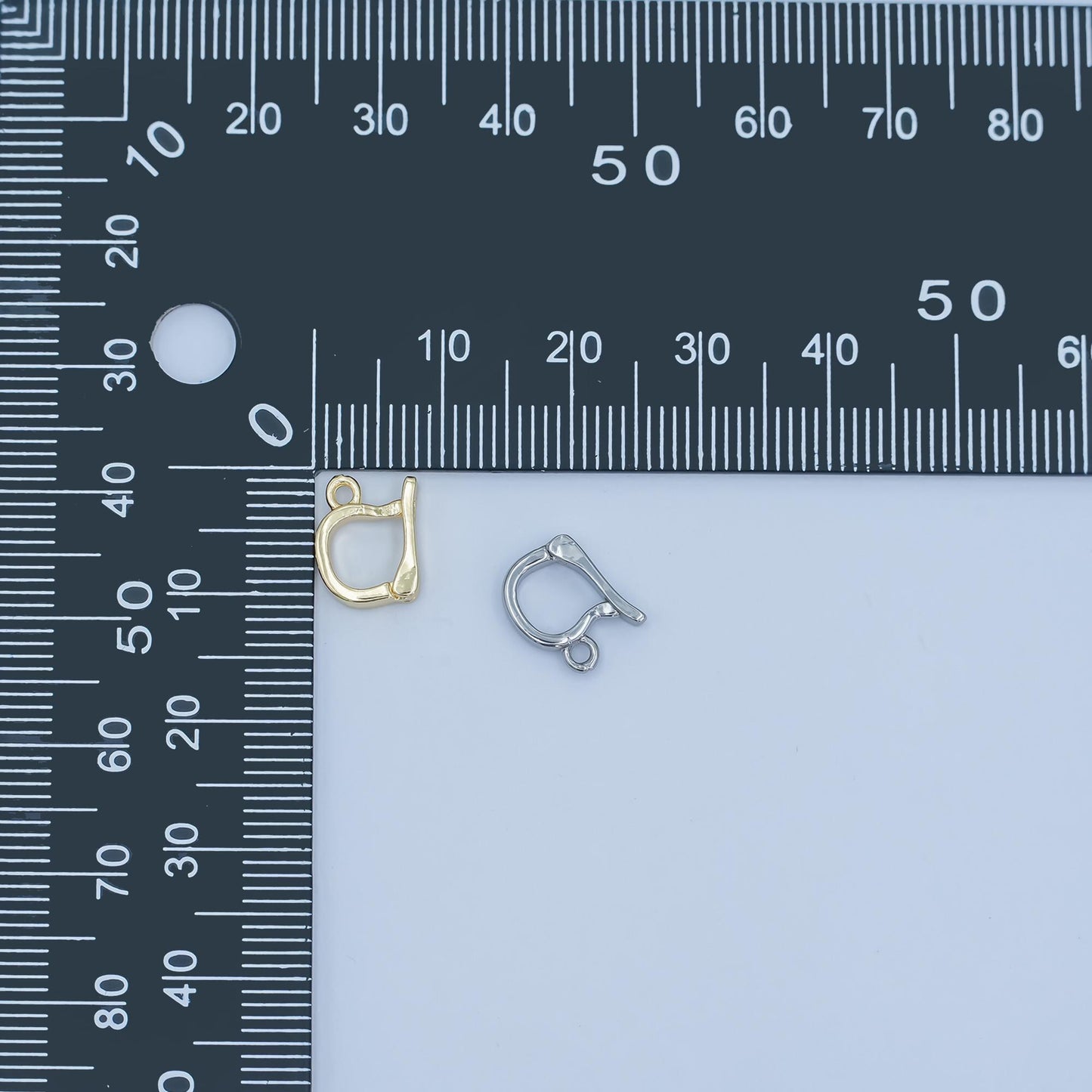 24k gold filled hinged pull clasp charm bail necklace enhancer bail enhancer snap bail clasp charm with open loop for charm bar supply Z1138