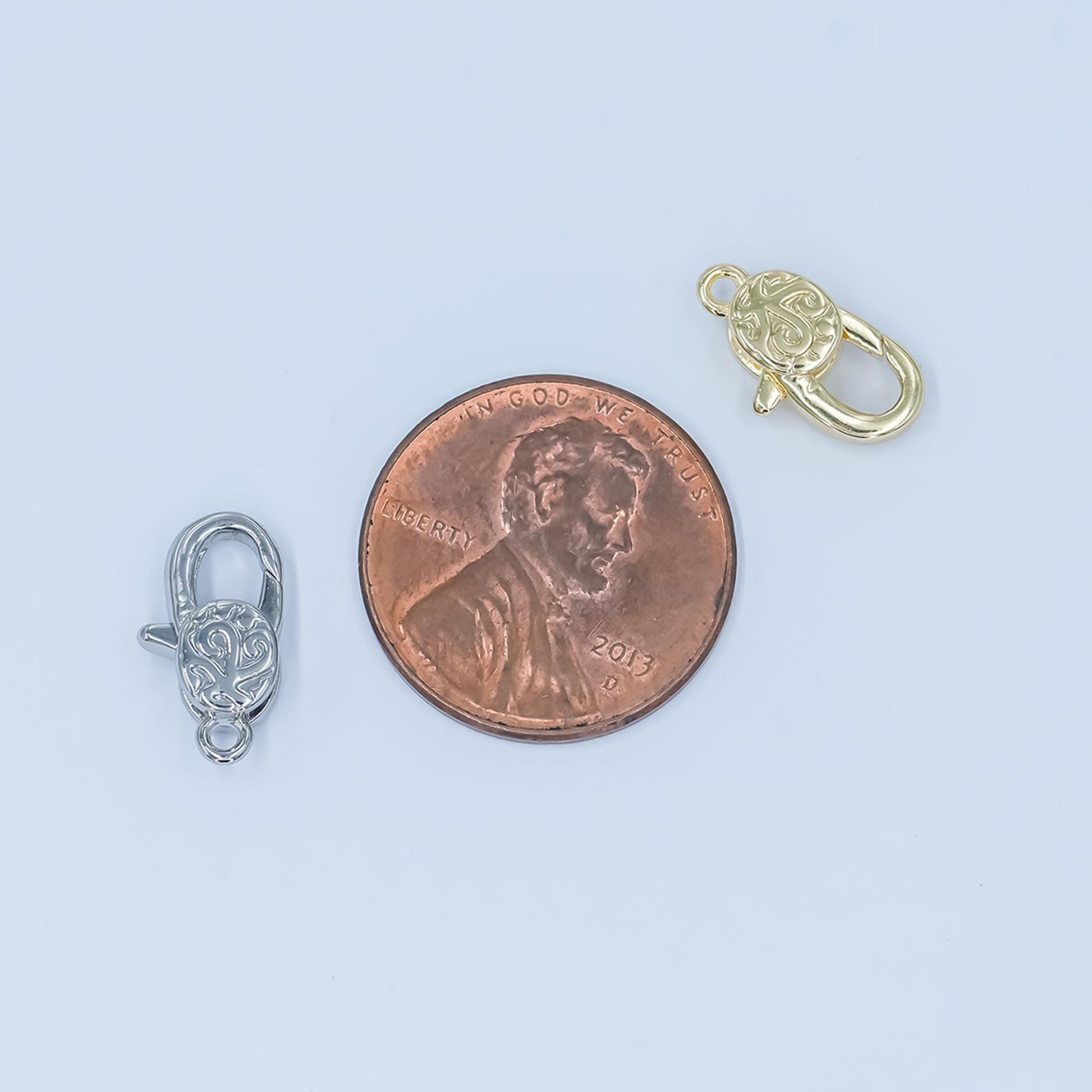 Mini 24k gold filled artisan rustic lobster clasps for bracelet Anklet necklace jewelry supply in gold silver Z-1139