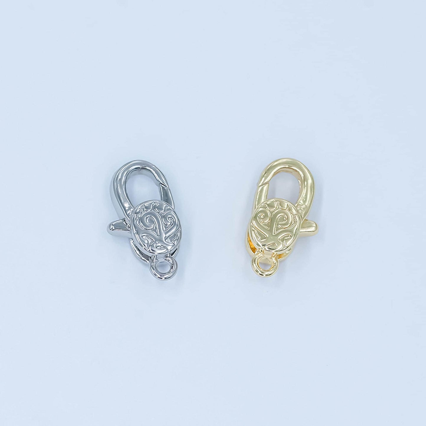 Mini 24k gold filled artisan rustic lobster clasps for bracelet Anklet necklace jewelry supply in gold silver Z-1139