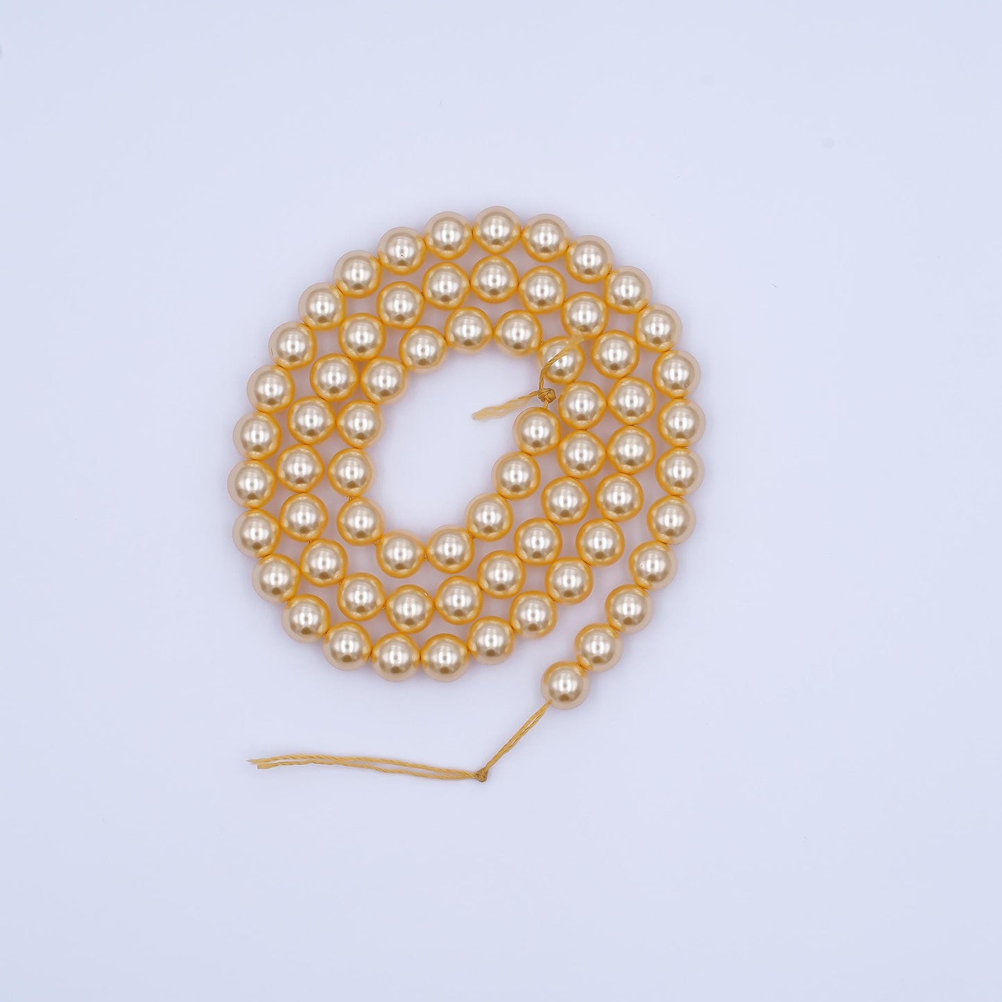 6mm Round Shell Pearl Bead Strand High Luster Synthetic Pearls for Jewelry Making, Necklace & Bracelet Craft Supplies Colorful Beads WA2995