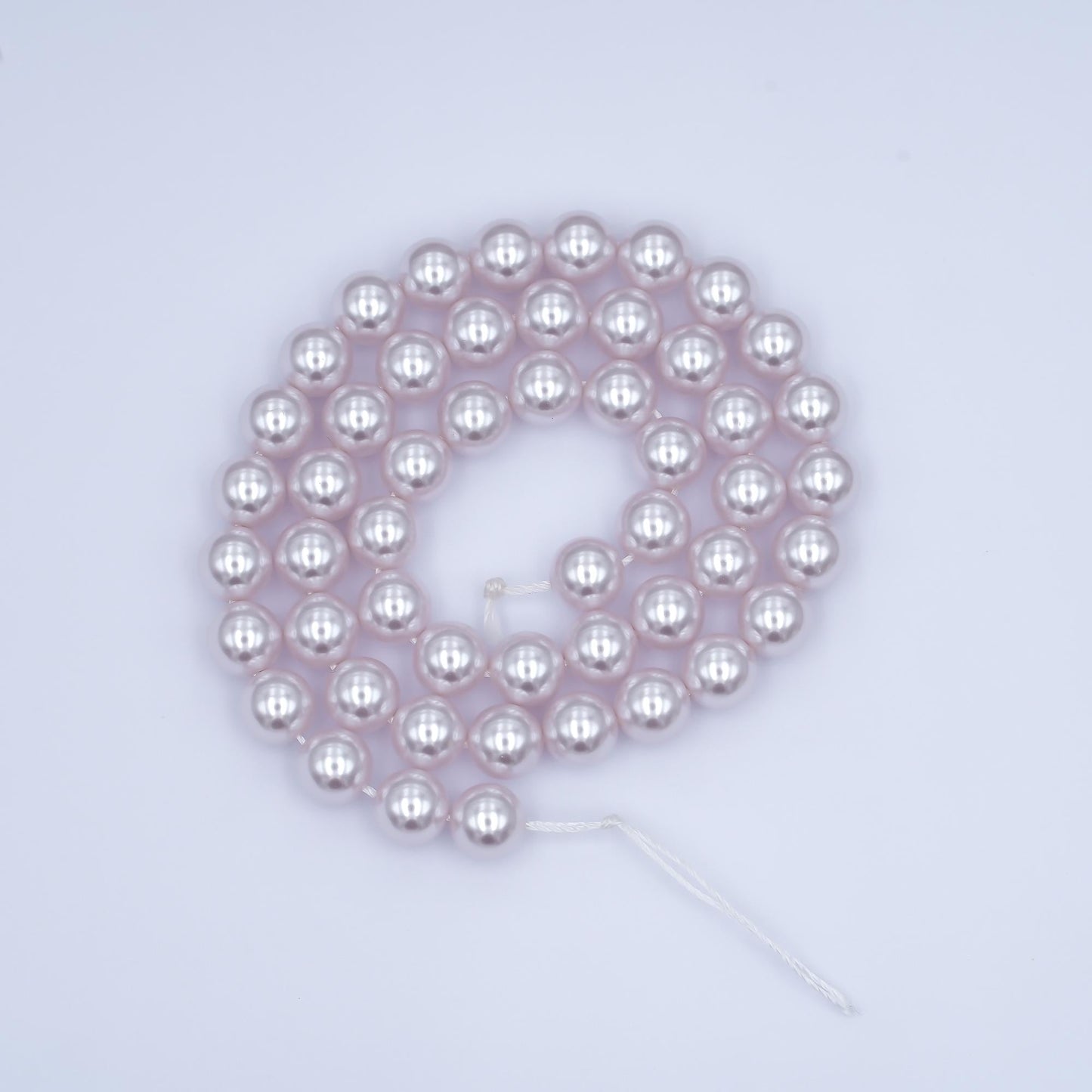 8mm Round Shell Pearl Bead Strand High Luster Synthetic Pearls for Jewelry Making, Necklace & Bracelet Craft Supplies Colorful Beads WA2991