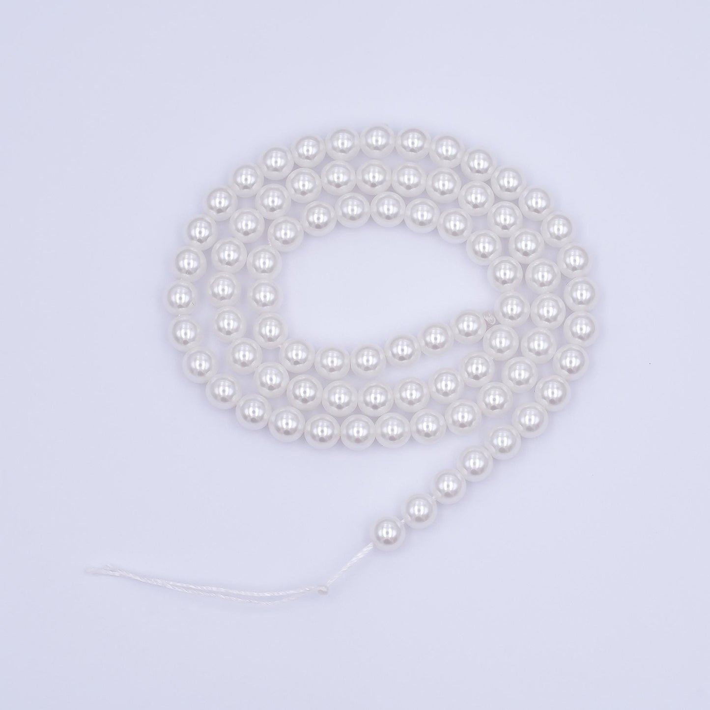5mm Round Shell Pearl Bead Strand High Luster Synthetic Pearls for Jewelry Making, Necklace & Bracelet Craft Supplies Colorful Beads WA2988