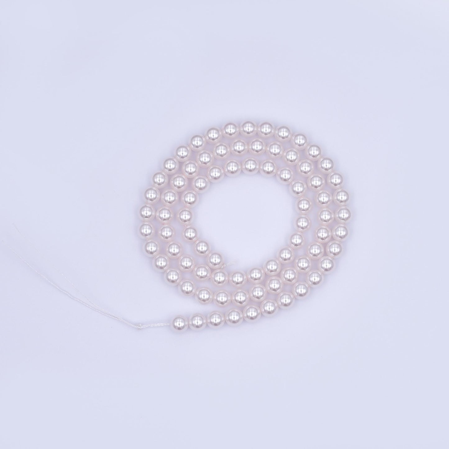 5mm Round Shell Pearl Bead Strand High Luster Synthetic Pearls for Jewelry Making, Necklace & Bracelet Craft Supplies Colorful Beads WA2988