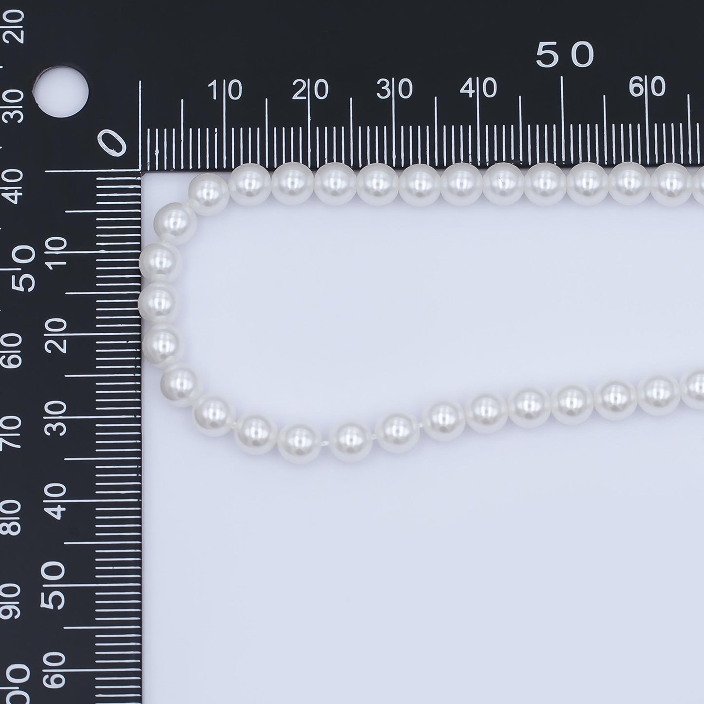 5mm Round Shell Pearl Bead Strand High Luster Synthetic Pearls for Jewelry Making, Necklace & Bracelet Craft Supplies Colorful Beads WA2988