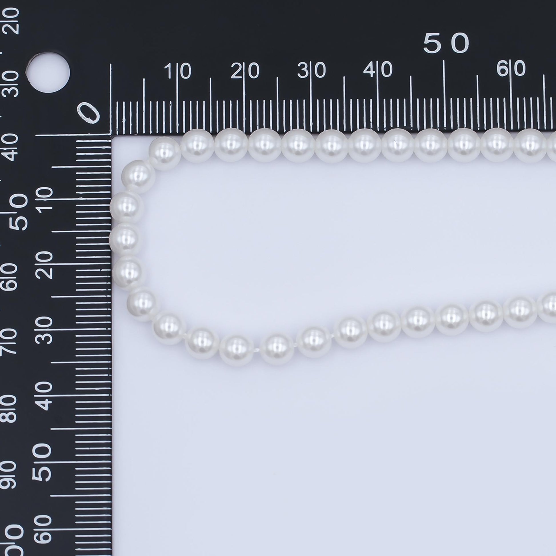 5mm Round Shell Pearl Bead Strand High Luster Synthetic Pearls for Jewelry Making, Necklace & Bracelet Craft Supplies Colorful Beads WA2988