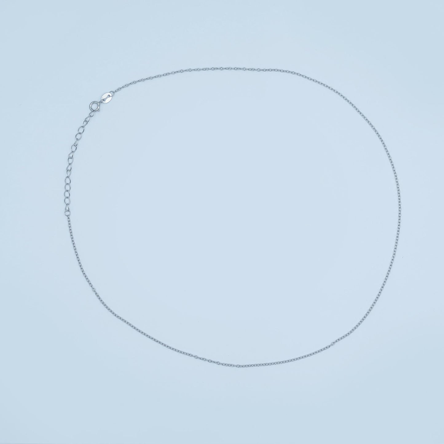 Sterling Silver S925 1.4mm Minimalist Cable Chain 16 Inch, 18 Inch, 20 Inch Necklace | WA-3088
