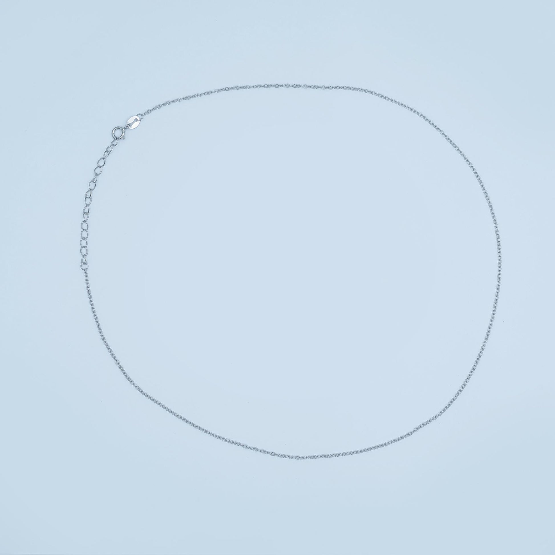 Sterling Silver S925 1.4mm Minimalist Cable Chain 16 Inch, 18 Inch, 20 Inch Necklace | WA-3088