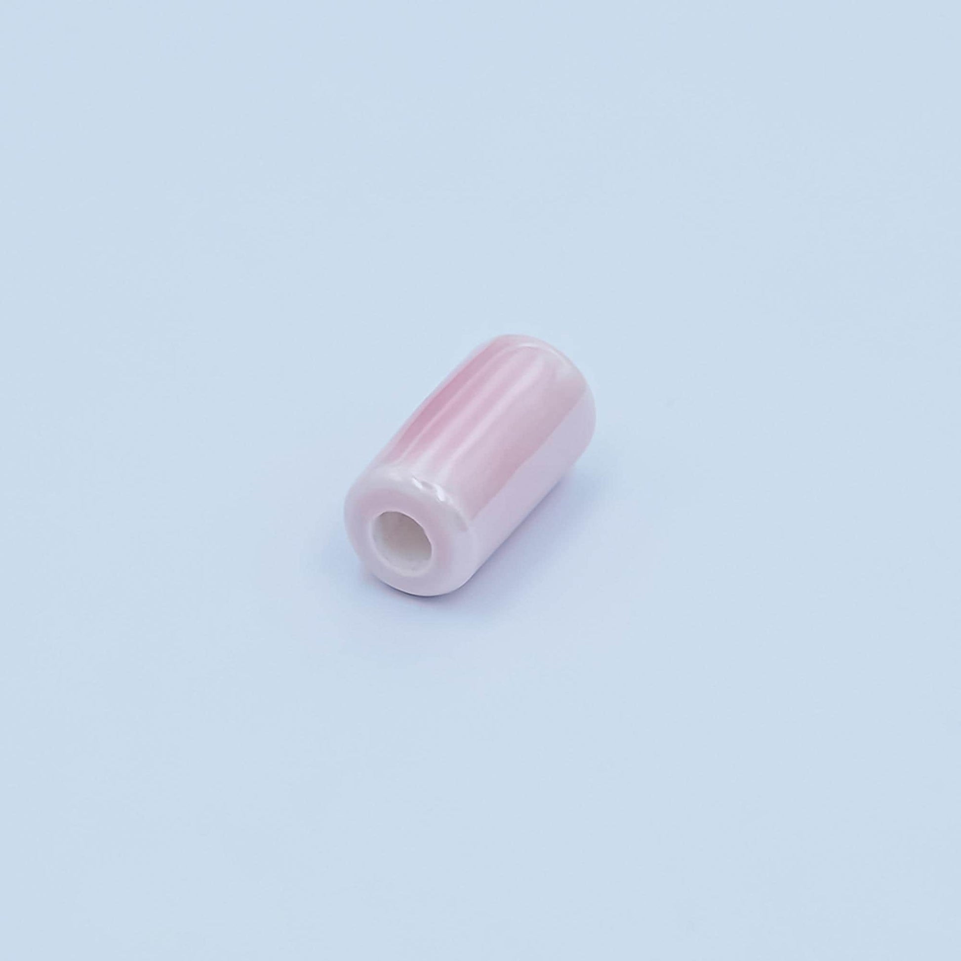 Pink Tube Ceramic Beads Spacer B327