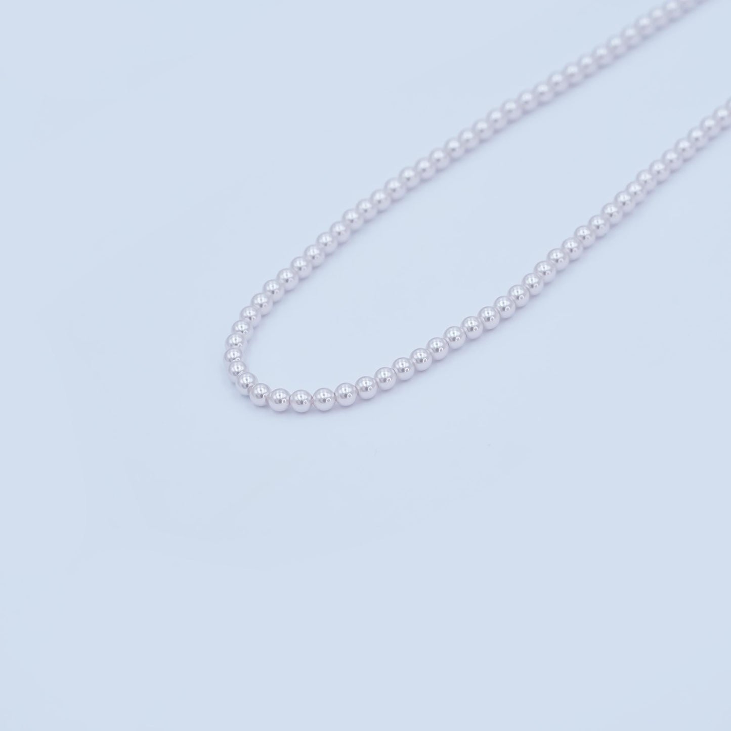 3mm Round Shell Pearl Bead Strand High Luster Synthetic Pearls for Jewelry Making, Necklace & Bracelet Craft Supplies Colorful Beads WA2986