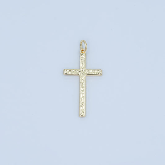 Dainty hammered texture cross charm for religious jewelry making mini gold filled cross pendant for bracelet necklace earring supply | N-117
