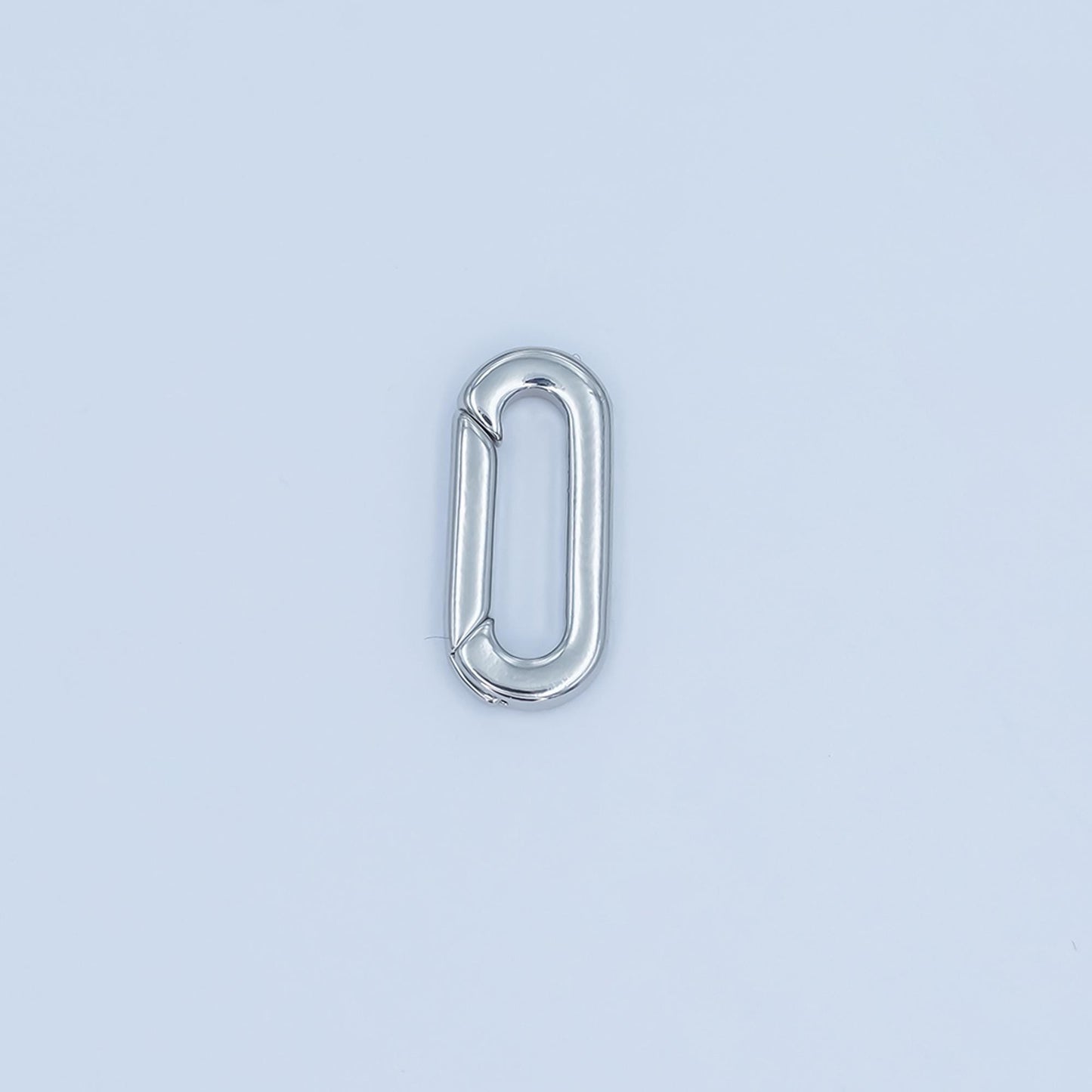 24K Gold Filled Simple Oval Pull Gate Clasp, Minimalistic Clasp for Charm Holder | Z-1096