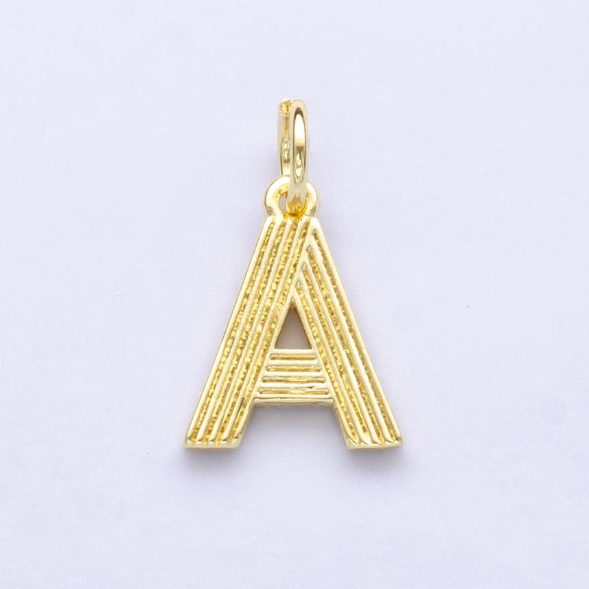 24K Gold Filled The Grove Disco Alphabet Charm Initial Name Personalized Jewelry | A185
