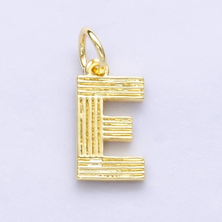 24K Gold Filled The Grove Disco Alphabet Charm Initial Name Personalized Jewelry | A185