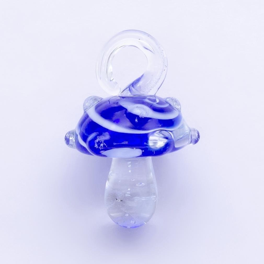 Colorful Glass mushroom charm small unique magic mushroom pendant jewelry gift idea for bracelet necklace earring component diy jewelry N123