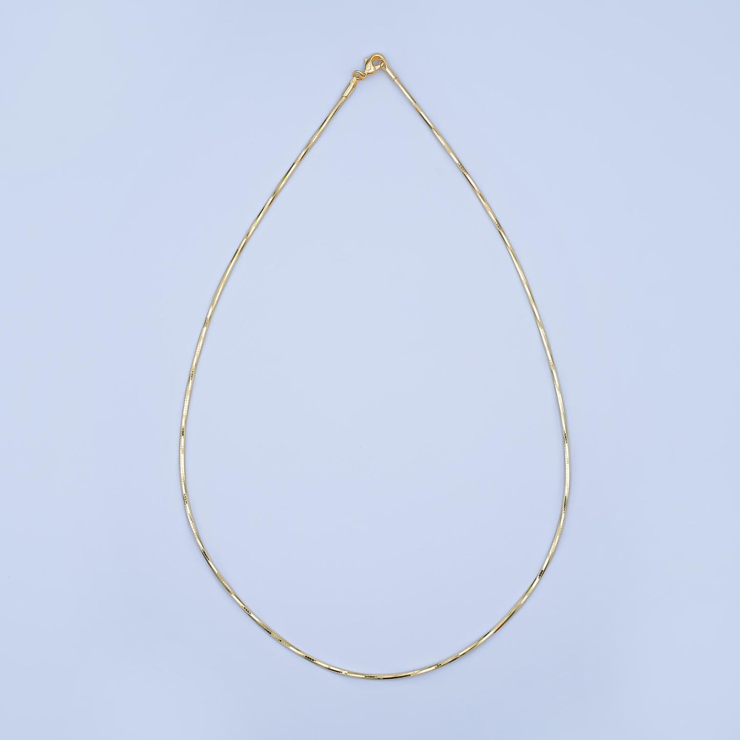 Gold herringbone necklace 24k Gold Filled Collar dainty ready to wear chain for minimalist jewelry WA3137