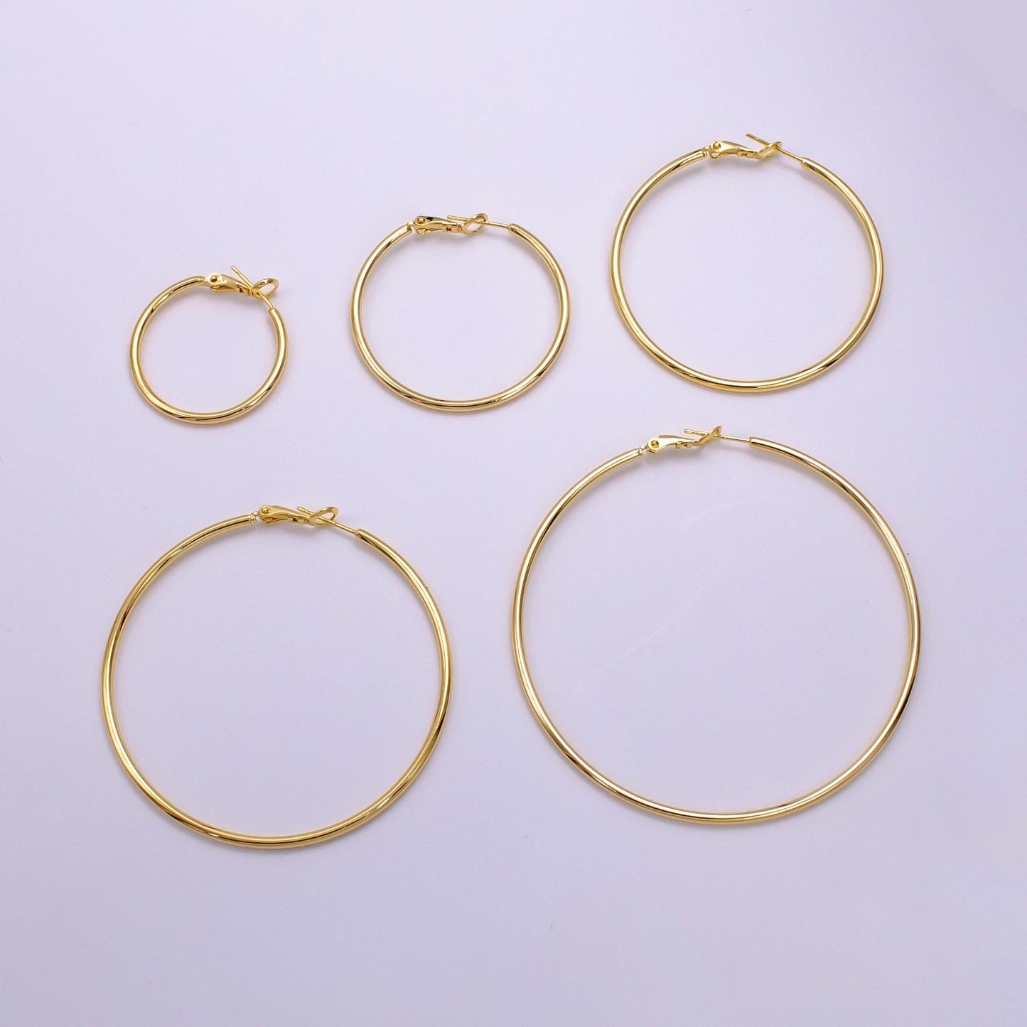 Dainty hoop earrings, Simple round earring Minimalist hoop earrings 14K Gold Filled Earring Supply AB1281