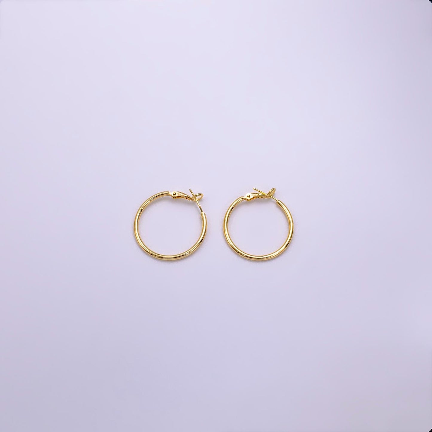 Dainty hoop earrings, Simple round earring Minimalist hoop earrings 14K Gold Filled Earring Supply AB1281