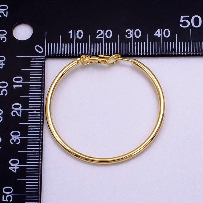 Dainty hoop earrings, Simple round earring Minimalist hoop earrings 14K Gold Filled Earring Supply AB1281