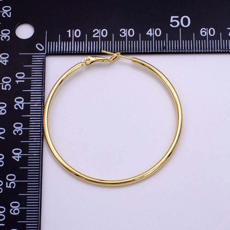 Dainty hoop earrings, Simple round earring Minimalist hoop earrings 14K Gold Filled Earring Supply AB1281