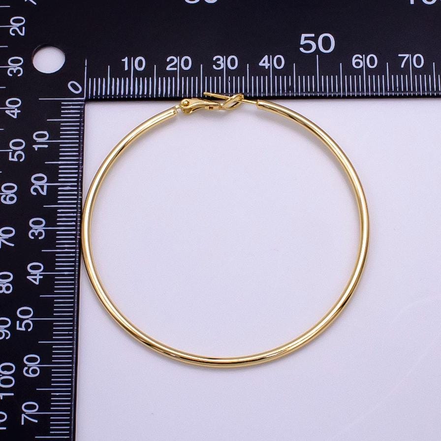 Dainty hoop earrings, Simple round earring Minimalist hoop earrings 14K Gold Filled Earring Supply AB1281