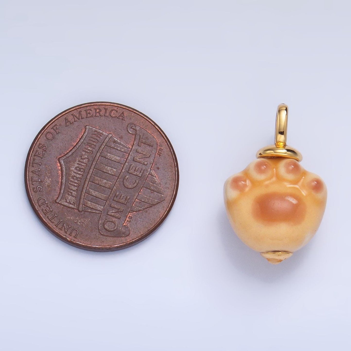Dainty Dog Paw ceramic charm handmade Pets ceramic porcelain Animal charm for necklace bracelet jewelry making supply N-147