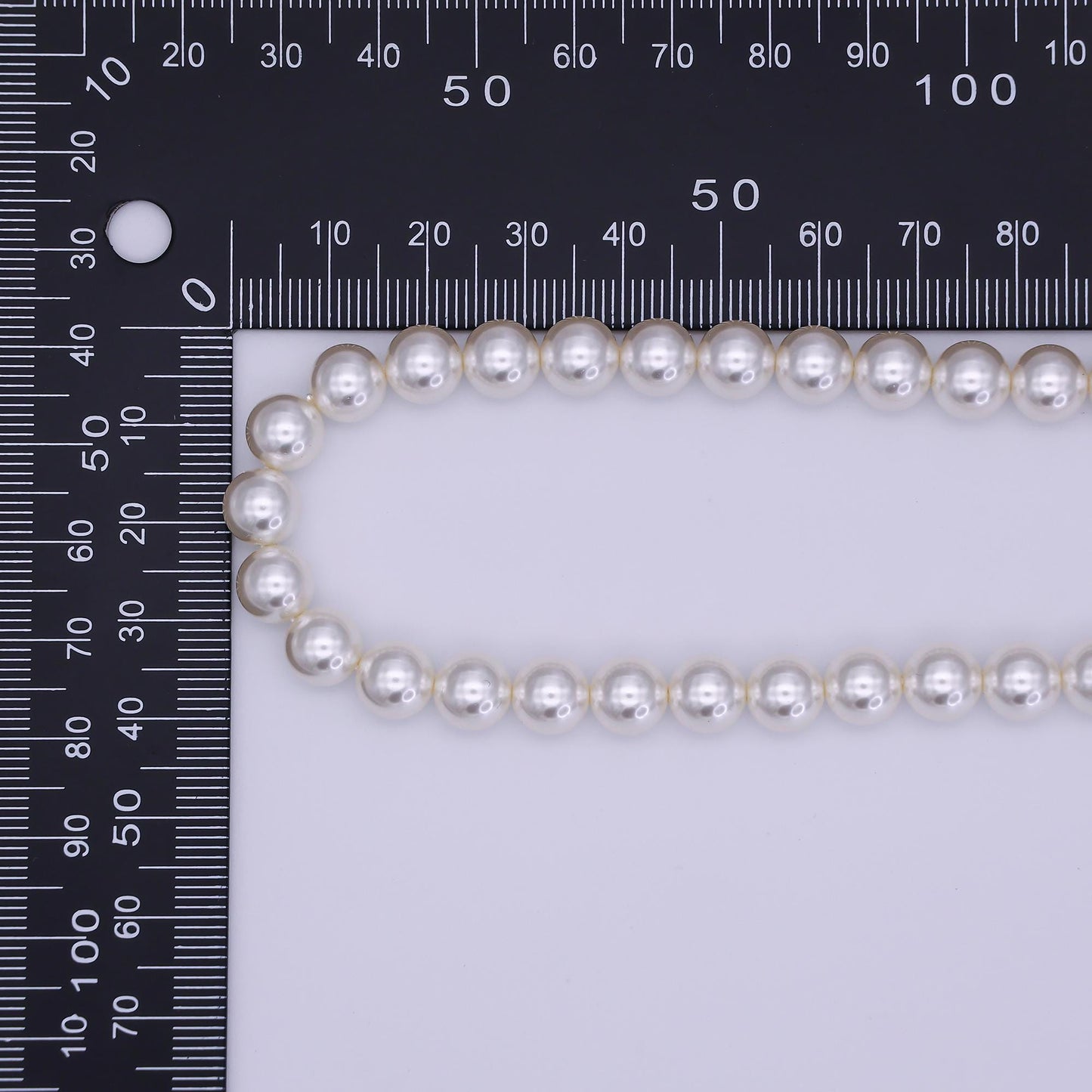 Handcrafted White Shell Pearl Necklace 17 inch + 2 inch extender for Layering minimalist Jewelry Making Supply WA2853
