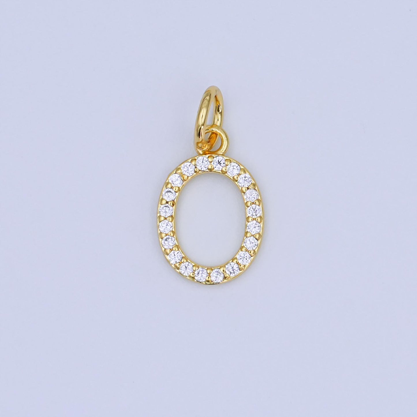 24k gold filled MOM Charm Micro Pave CZ Word for bracelet necklace component add on charm | N-045