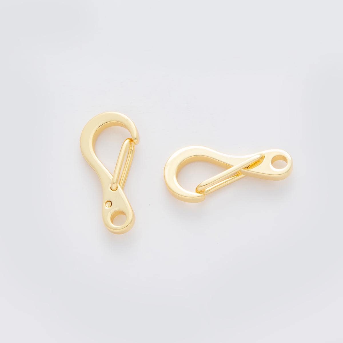 18K Gold Filled 21mm Curved Snap Lock Buckle Finding | Z1166