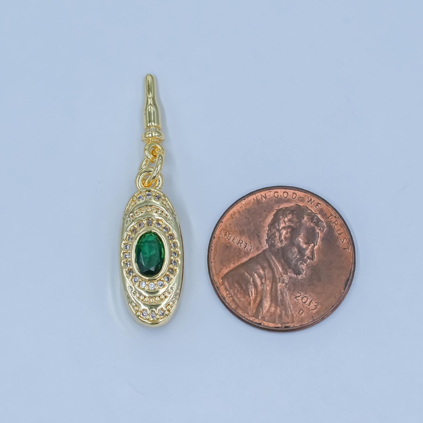 Micro Pave Bean Clasp, Push in Clasp, Push in Clasp Connector with Rings CZ Design Bean Shape Clasp, Simple Gold Clasp Connector Z1100