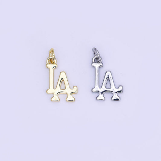 Dainty Gold Los Angeles charm Silver minimalist jewelry la state sign travel Sport pendants necklace bracelet California State N059