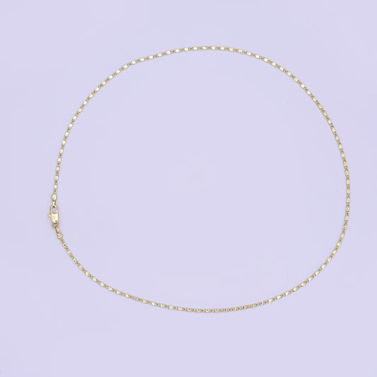 14K Gold Filled 1.7mm Sunburst Chain Link 18 Inch Necklace | WA-3155