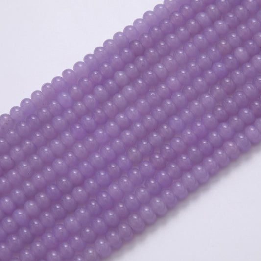 8mm Purple Agate Gemstone Bead Strand | WA-031