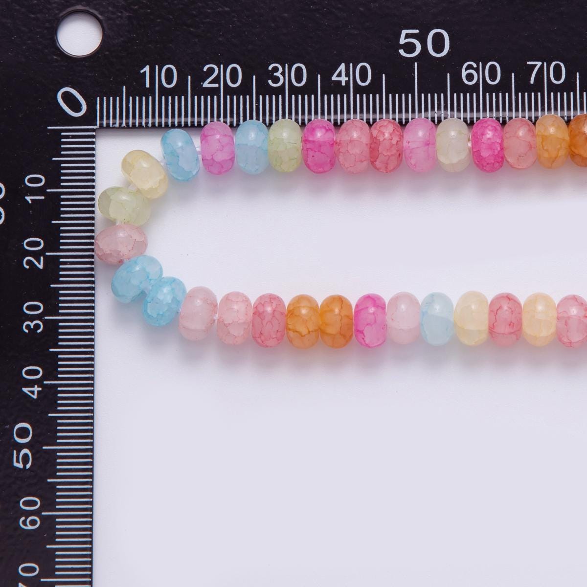 8mm Gradient Light Multicolor Quartz Natural Gemstone Bead Strand Finding | WA-910