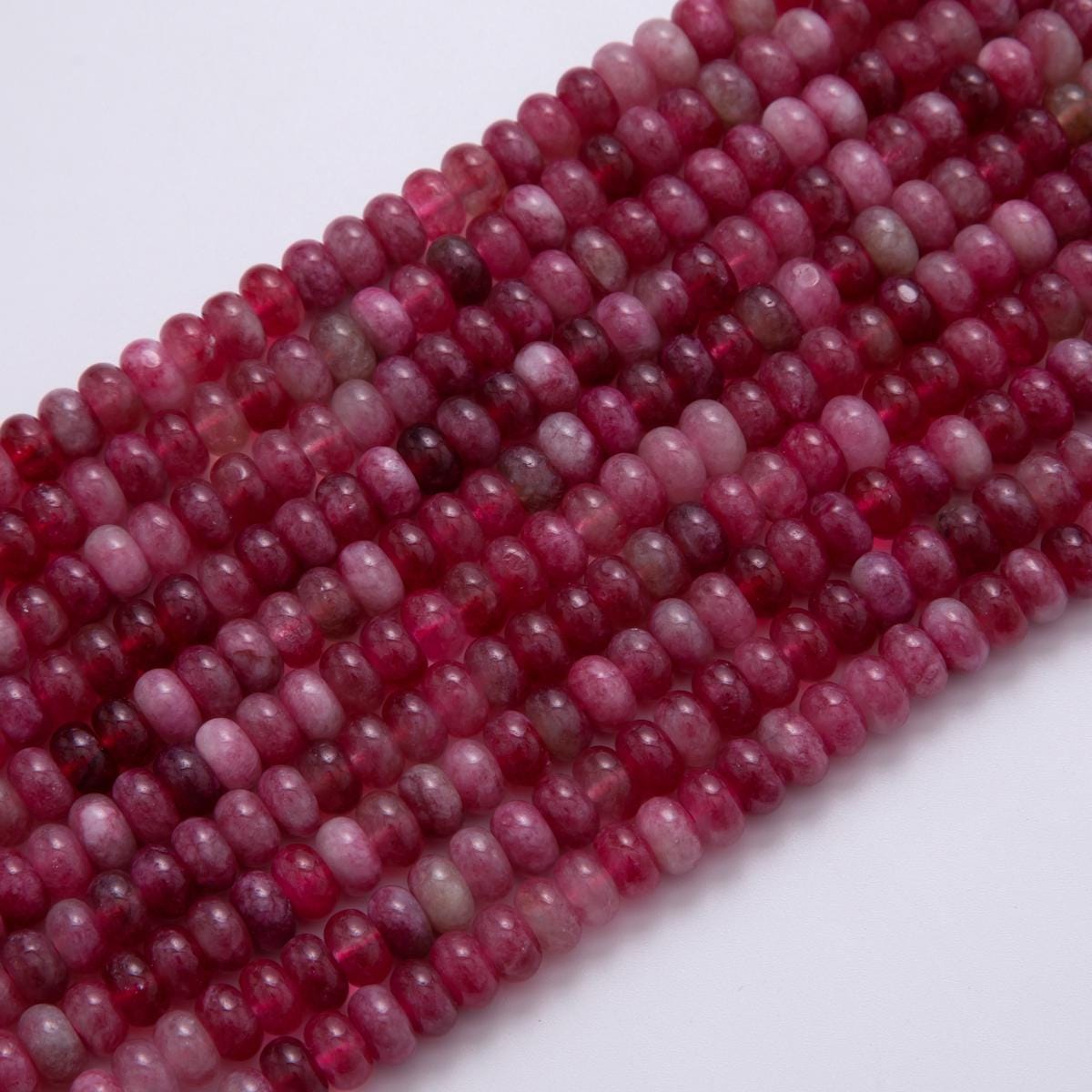 8mm Red Garnet Natural Gemstone Bead Strand Finding | WA-726