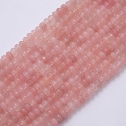 8mm Pink Quartz Natural Gemstone Bead Strand Finding | WA-864