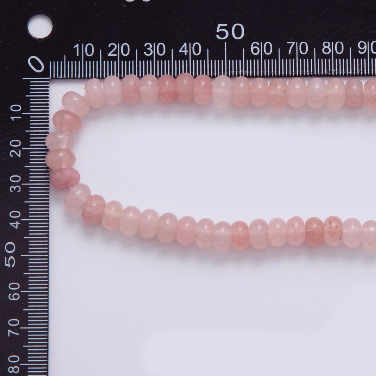 8mm Pink Quartz Natural Gemstone Bead Strand Finding | WA-864
