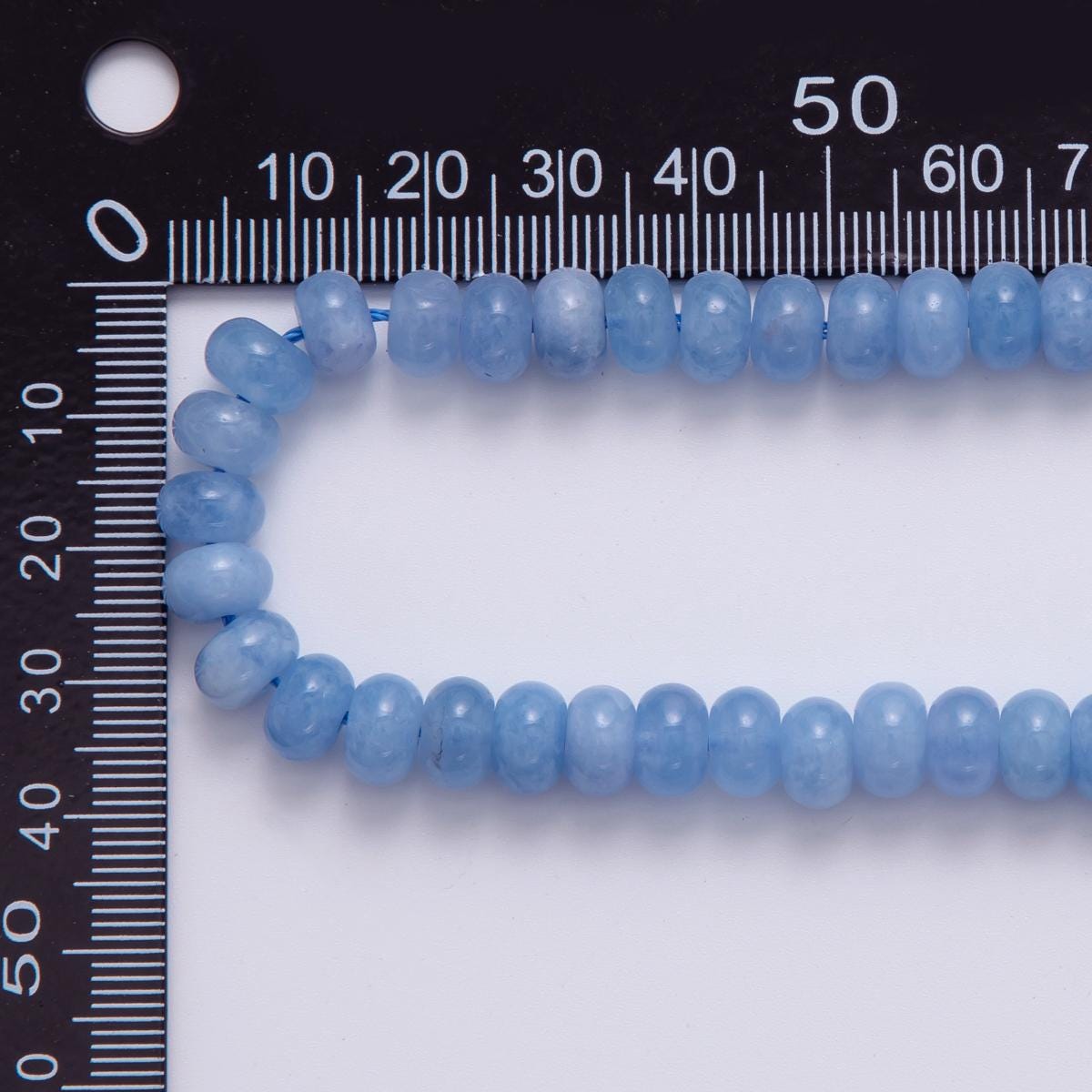 8mm Multicolor Blue Calcite Natural Gemstone Bead Strand Finding | WA-415