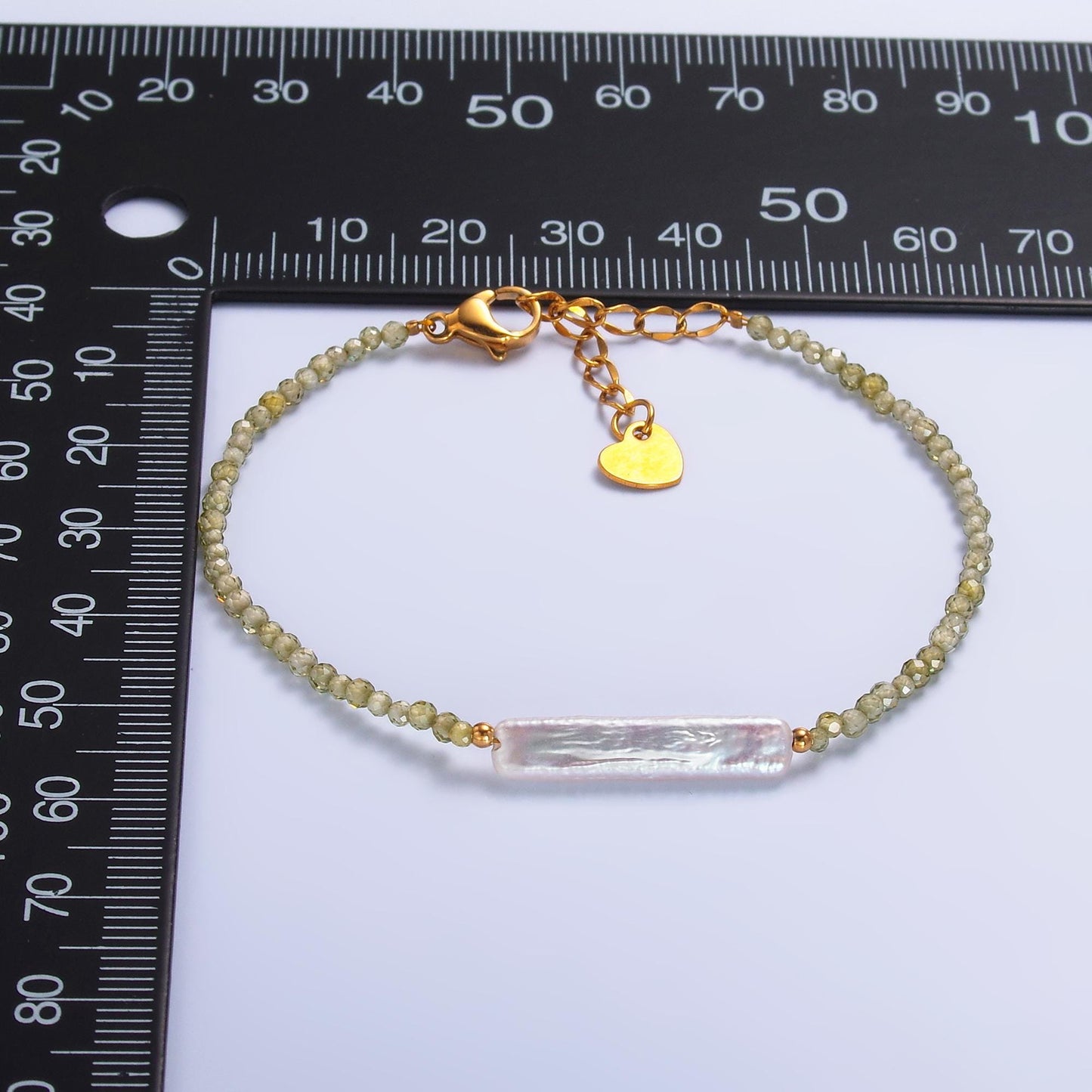 Handmade Colorful Biwa Freshwater Pearl Multifaceted Crystal Gemstone 7 Inch Bracelet | WA-3131
