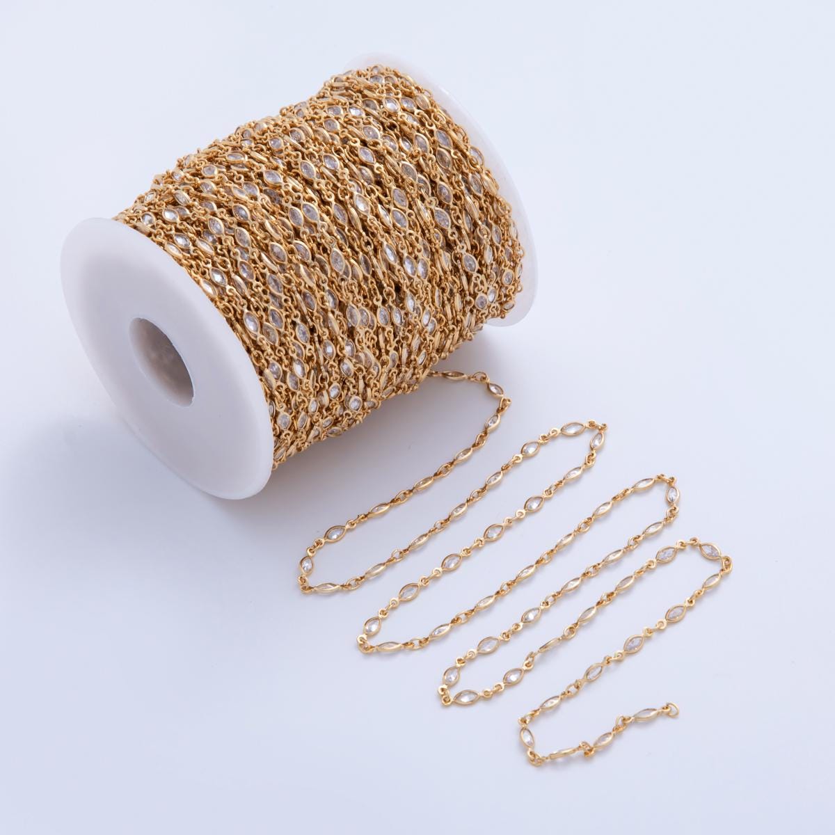 16K Gold Filled 1mm Minimalist Cable Unfinished Chain by Yard | Roll-1559